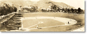 Chicago Cubs training on the baseball field in Avalon Canyon, c. 1930