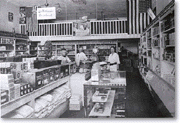 Bentley's grocery store in Claremont, 1917