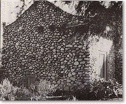 Stone pump house on citrus ranch, photograph c. 1990s