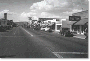 Pico Rivera street scene, 1940s