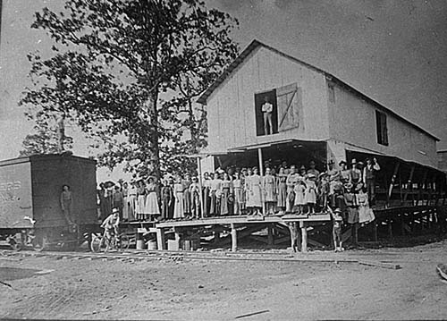 Packing house at Truman Street and Maclay, c. 1900