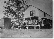 Packing house at Truman Street and Maclay, c. 1900
