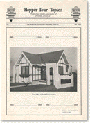 The front page of 'Hopper Tour Topics' showing the tract office for South Park Gardens, 1921