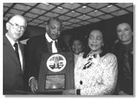 Coretta Scott King at A C Bilbrew Library Black History Month Celebration, c. 1980s