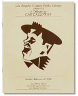 Library program for Black History Month celebration with Cab Calloway, 1981