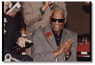 Ray Charles at A C Bilbrew Library Black History Month Celebration, c. 1990s